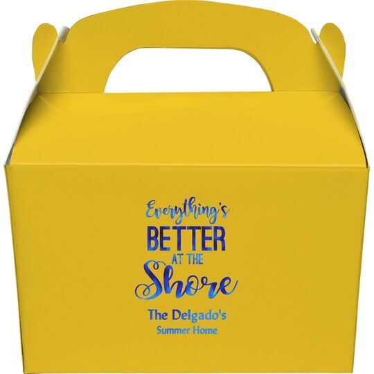 Everything's Better at the Shore Gable Favor Boxes